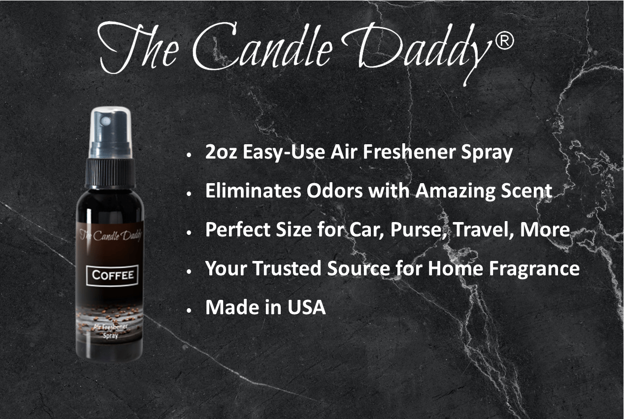 3 Pack - Coffee Spray - Coffee Scented - Room/Car Air Freshener Spray – (3) 2 Ounce Spray Bottles - The Candle Daddy
