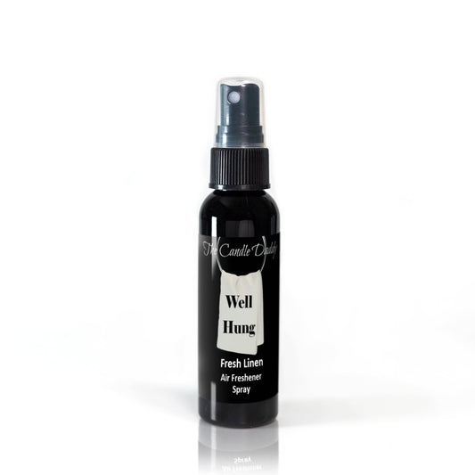 3 Pack - Well Hung Spray - Fresh Linen Scented - Room/Car Air Freshener Spray – (3) 2 Ounce Spray Bottles - The Candle Daddy